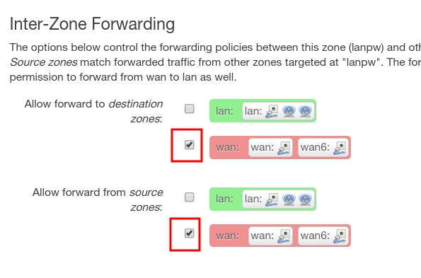 inter-zone-forwarding